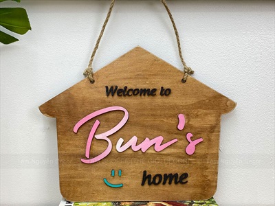 Bảng treo cửa nhiều kiểu đơn giản [Cute - Theo yêu cầu] KT khoảng 30x20cm YC-BANGHIEU-20